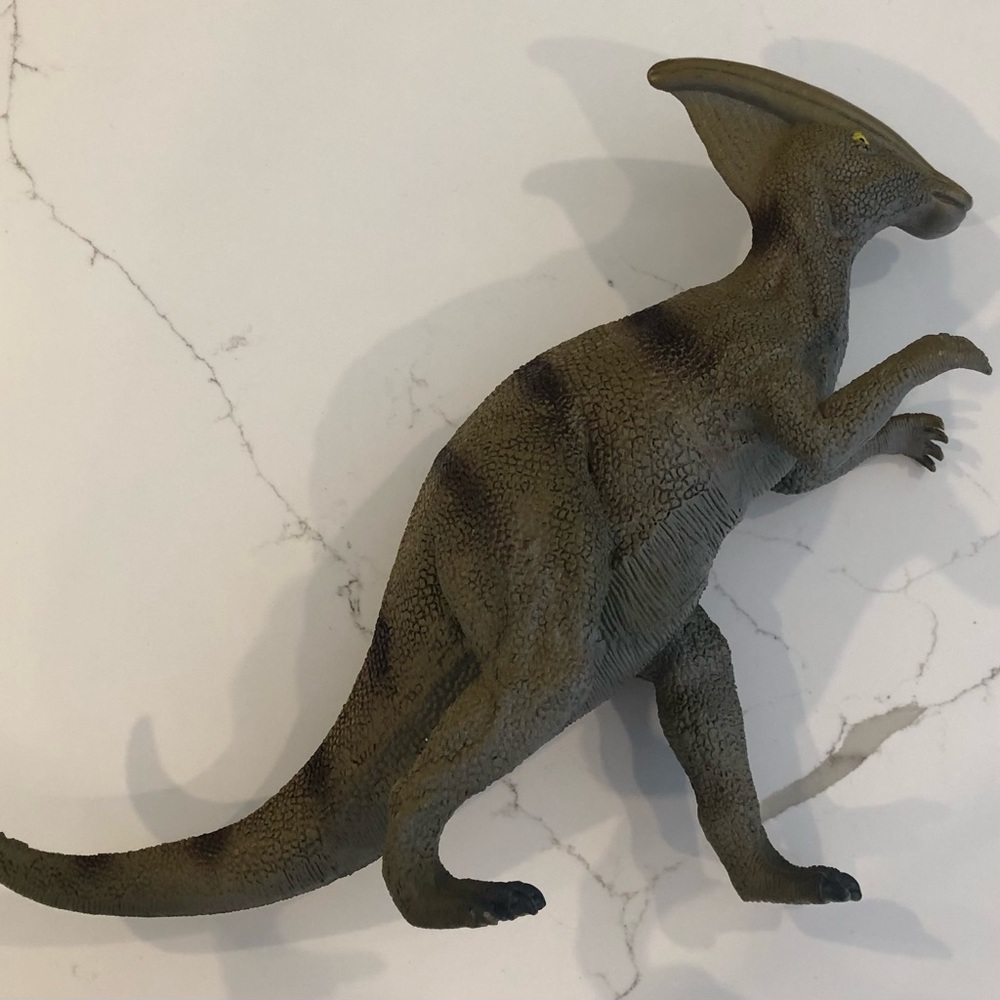 Parasaurolophus  Dino plastic toy kids Jurassic park world made in China EUC 13”